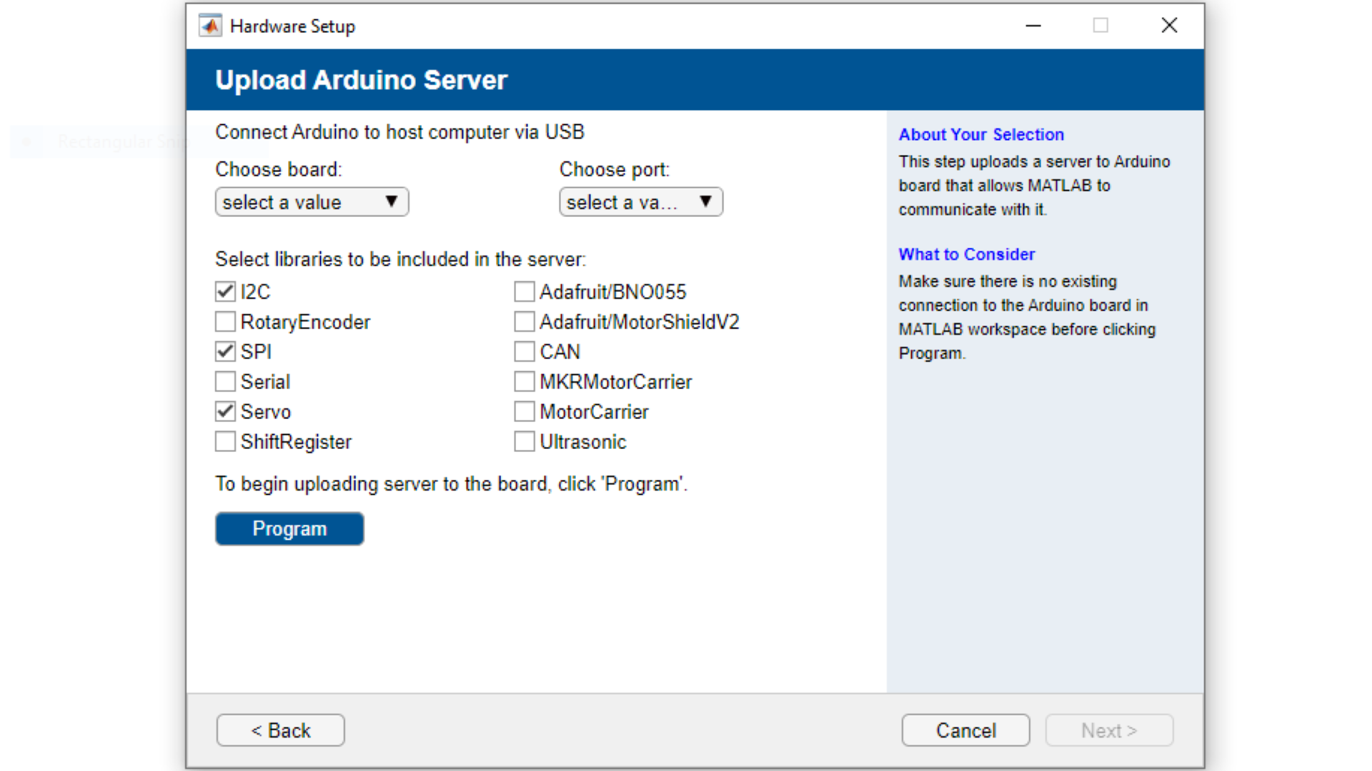 Programming the Arduino