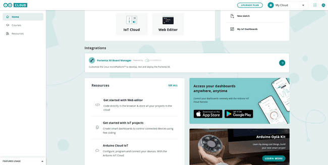 Arduino Cloud integration