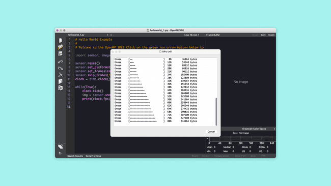 Installing firmware on Nicla Vision board in OpenMV