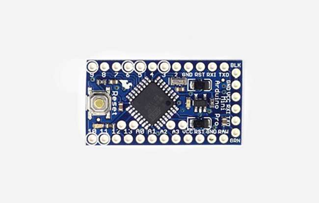 The Arduino Pro Mini board