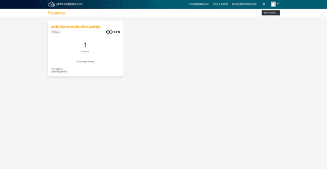 Foundries.io factories dashboard