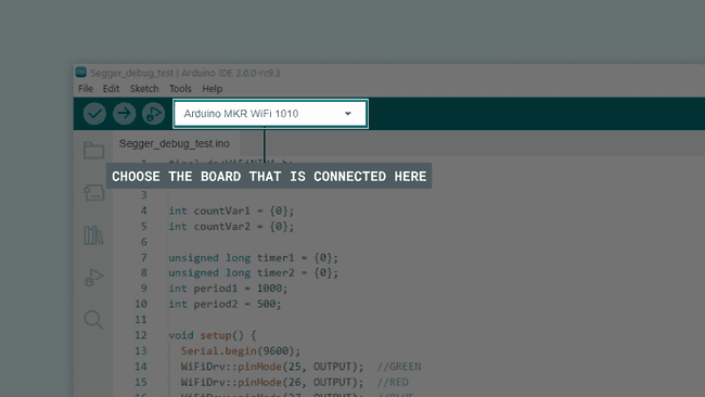 Selecting board and port in Arduino IDE 2.0